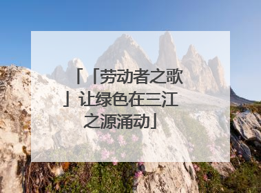 「劳动者之歌」让绿色在三江之源涌动