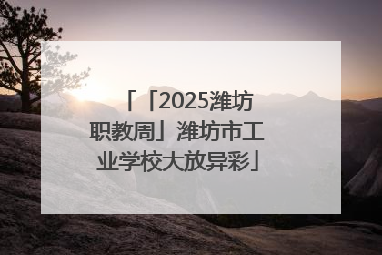 「2025潍坊职教周」潍坊市工业学校大放异彩