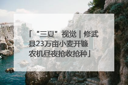 “三夏”视觉｜修武县23万亩小麦开镰 农机昼夜抢收抢种