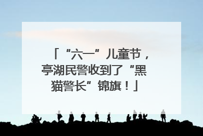 “六一”儿童节，亭湖民警收到了“黑猫警长”锦旗！