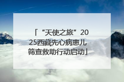 “天使之旅”2025西藏先心病患儿筛查救助行动启动