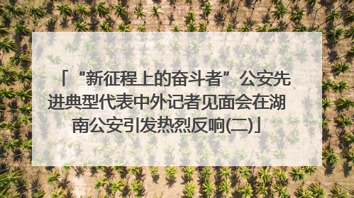 “新征程上的奋斗者”公安先进典型代表中外记者见面会在湖南公安引发热烈反响(二)