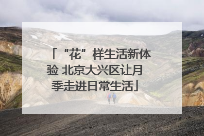 “花”样生活新体验 北京大兴区让月季走进日常生活