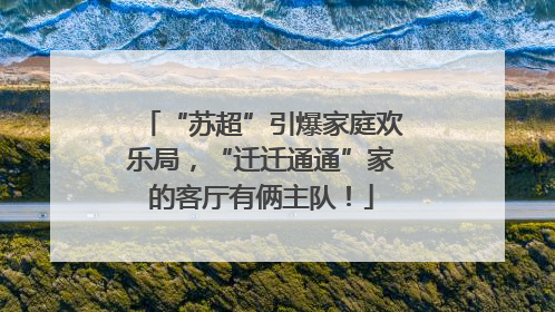 “苏超”引爆家庭欢乐局，“迁迁通通”家的客厅有俩主队！