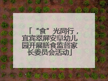 “食”光同行，宜宾翠屏安阜幼儿园开展膳食监督家长委员会活动