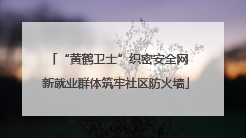 “黄鹤卫士”织密安全网 新就业群体筑牢社区防火墙