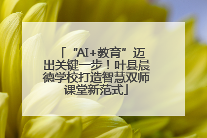 “AI+教育”迈出关键一步！叶县晨德学校打造智慧双师课堂新范式