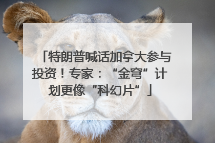 特朗普喊话加拿大参与投资！专家：“金穹”计划更像“科幻片”