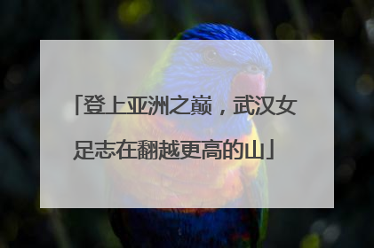 登上亚洲之巅，武汉女足志在翻越更高的山