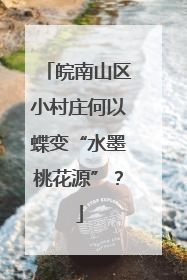 皖南山区小村庄何以蝶变“水墨桃花源”？