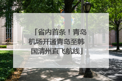 省内首条！青岛机场开通青岛至韩国清州直飞航线
