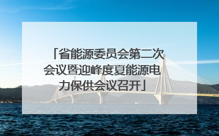 省能源委员会第二次会议暨迎峰度夏能源电力保供会议召开