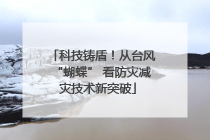 科技铸盾！从台风“蝴蝶” 看防灾减灾技术新突破