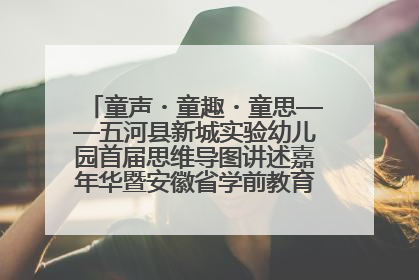 童声・童趣・童思——五河县新城实验幼儿园首届思维导图讲述嘉年华暨安徽省学前教育教研基地园项目阶段性成果展示活动