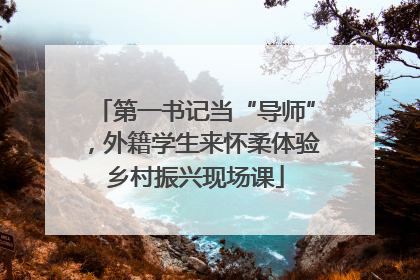 第一书记当“导师”，外籍学生来怀柔体验乡村振兴现场课
