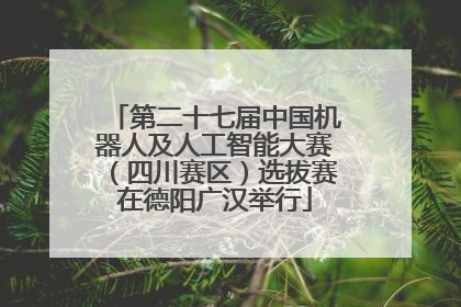 第二十七届中国机器人及人工智能大赛（四川赛区）选拔赛在德阳广汉举行