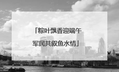 粽叶飘香迎端午 军民共叙鱼水情