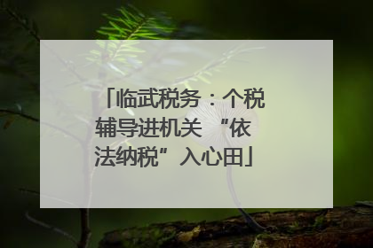 临武税务：个税辅导进机关 “依法纳税”入心田