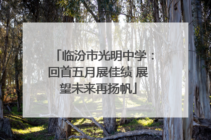 临汾市光明中学：回首五月展佳绩 展望未来再扬帆