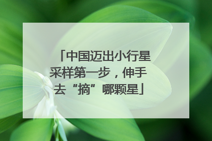 中国迈出小行星采样第一步，伸手去“摘”哪颗星