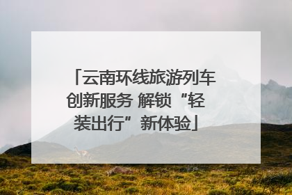 云南环线旅游列车创新服务 解锁“轻装出行”新体验