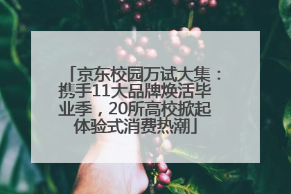 京东校园万试大集：携手11大品牌焕活毕业季，20所高校掀起体验式消费热潮