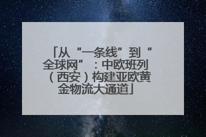 从“一条线”到“全球网”：中欧班列（西安）构建亚欧黄金物流大通道