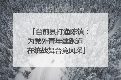 台前县打渔陈镇：为党外青年建跑道 在统战舞台竞风采