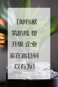 卸包袱 筑防线 帮升级 企业家在嵩县何以有为
