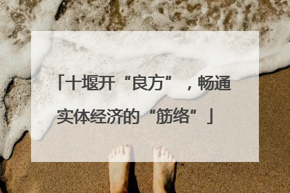 十堰开“良方”，畅通实体经济的“筋络”
