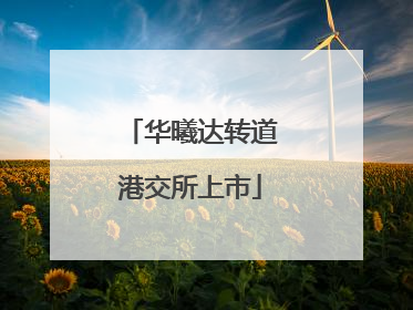 华曦达转道港交所上市