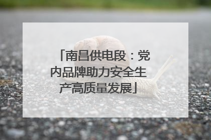 南昌供电段：党内品牌助力安全生产高质量发展