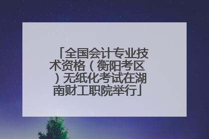 全国会计专业技术资格（衡阳考区）无纸化考试在湖南财工职院举行