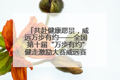 共赴健康愿景，威远万步有约——全国第十届“万步有约”健走激励大赛威远赛区启动仪式