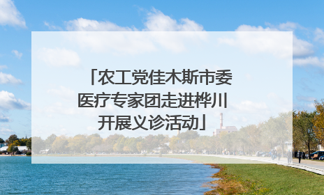 农工党佳木斯市委医疗专家团走进桦川开展义诊活动