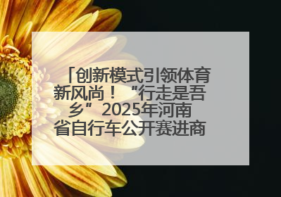 创新模式引领体育新风尚！“行走是吾乡”2025年河南省自行车公开赛进商圈系列赛落幕