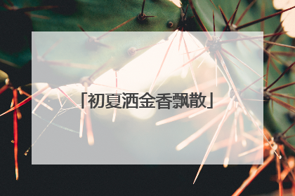 初夏洒金香飘散