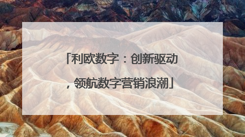 利欧数字：创新驱动，领航数字营销浪潮