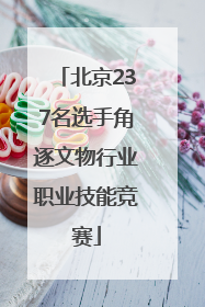 北京237名选手角逐文物行业职业技能竞赛