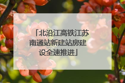北沿江高铁江苏南通站新建站房建设全速推进