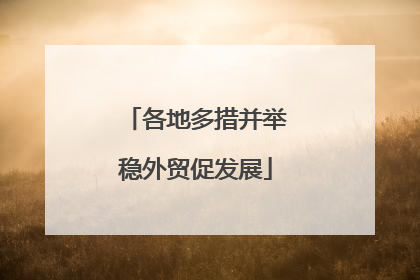 各地多措并举稳外贸促发展