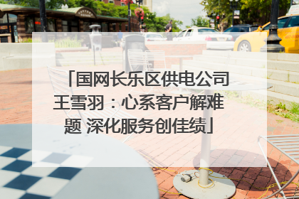 国网长乐区供电公司王雪羽：心系客户解难题 深化服务创佳绩