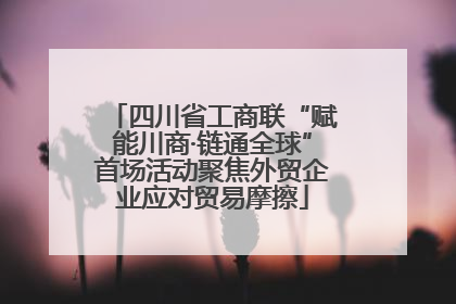 四川省工商联“赋能川商·链通全球”首场活动聚焦外贸企业应对贸易摩擦