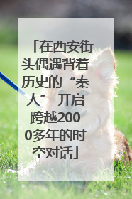 在西安街头偶遇背着历史的“秦人” 开启跨越2000多年的时空对话