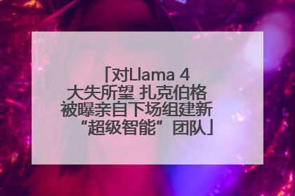 对Llama 4大失所望 扎克伯格被曝亲自下场组建新“超级智能”团队