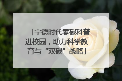 宁德时代零碳科普进校园，助力科学教育与“双碳”战略