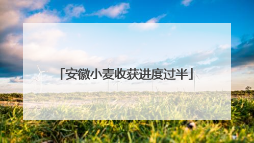 安徽小麦收获进度过半