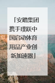 安踏集团携手璞跃中国启动体育用品产业创新加速器