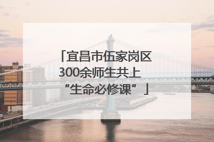 宜昌市伍家岗区300余师生共上“生命必修课”