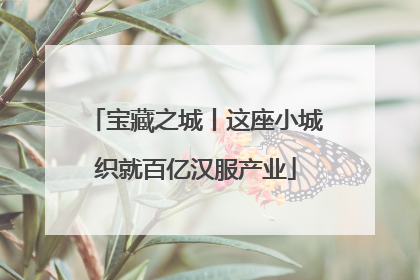 宝藏之城丨这座小城织就百亿汉服产业